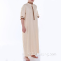 Originele daffah sponnen polyester islamitische jurk met lange mouwen